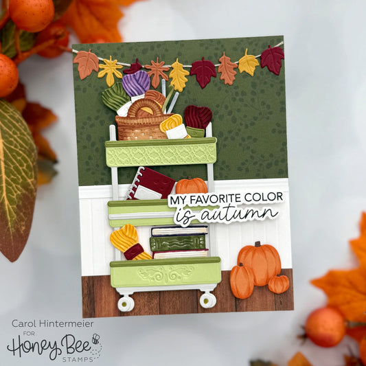 Autumn Card With The Lovely Layers: Craft Cart - Honey Bee Stamps