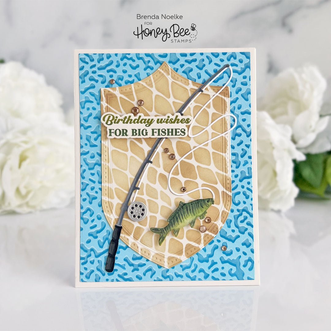 Birthday Wishes for Big Fishes - Honey Bee Stamps