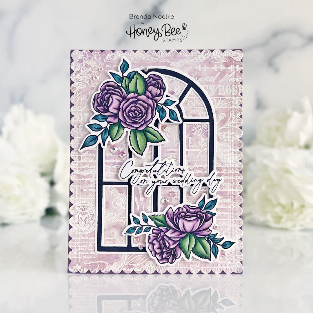 Blooming View Wedding Card - Honey Bee Stamps