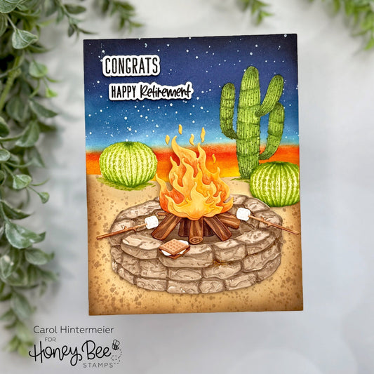 Congrats, Happy Retirement Card -- Sawdust and Saddles Release - Honey Bee Stamps