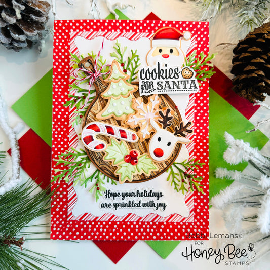 Cookies For Santa Holiday Card - Honey Bee Stamps
