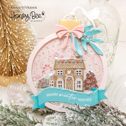 Gingerbread House Shaker Ornament