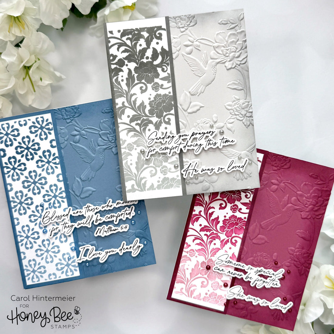 Easy-To-Make Sympathy Card Set from the Cottage Countryside Release - Honey Bee Stamps