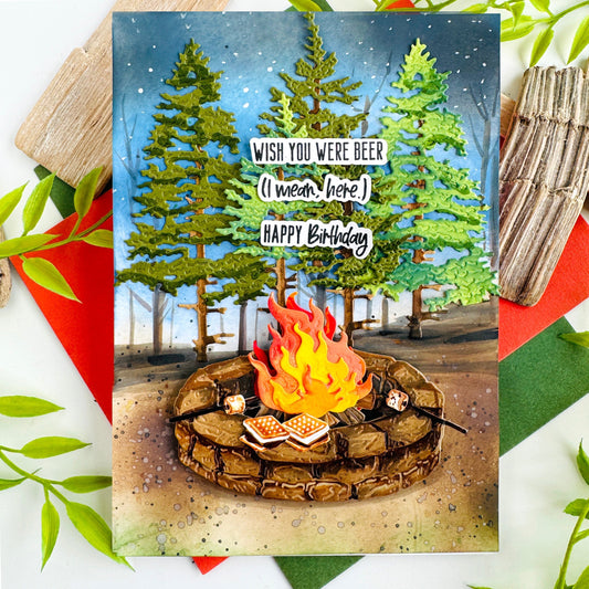 Firepits, Woods and Beer?! - Honey Bee Stamps