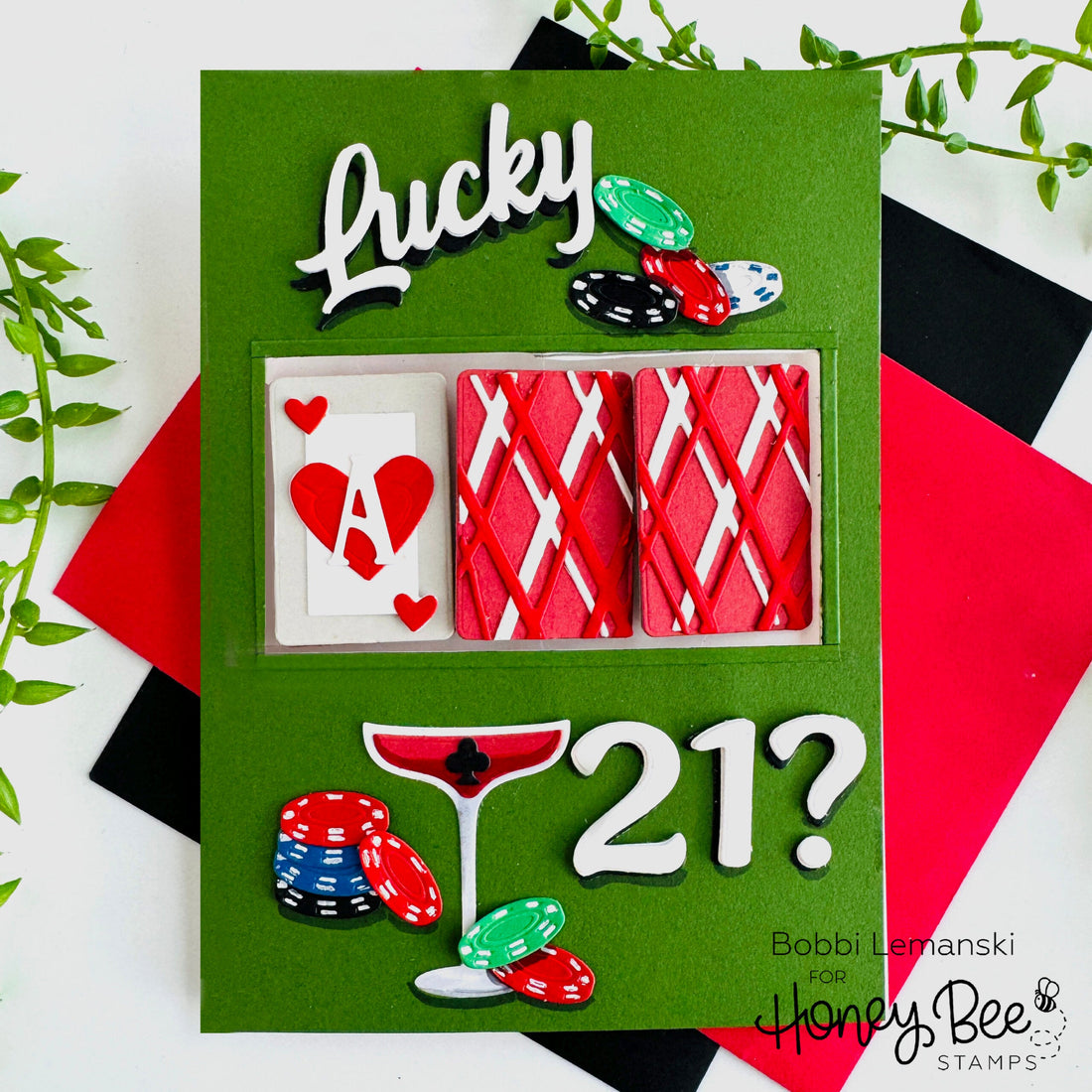 Flip the Cards for 21 - Honey Bee Stamps