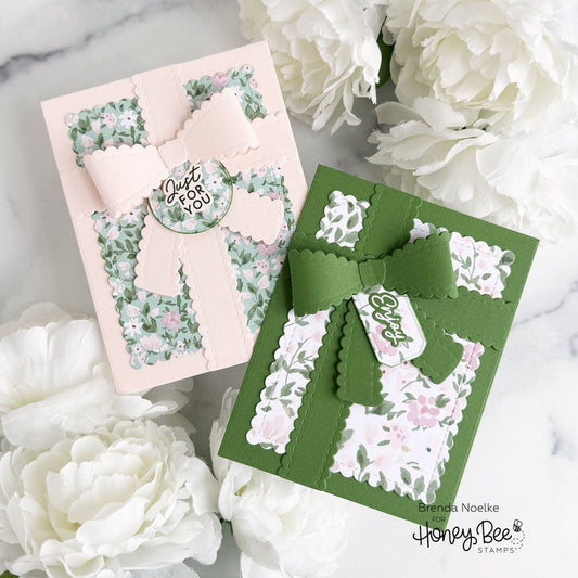 Gift Wrapped A2 Cards - Honey Bee Stamps