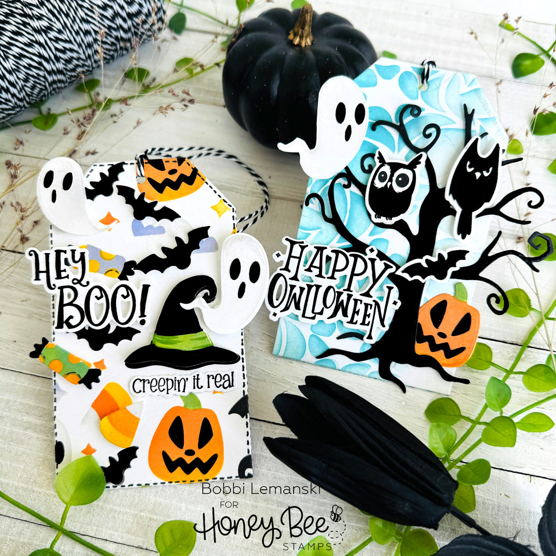 Halloween Treats Bag Tags - Honey Bee Stamps