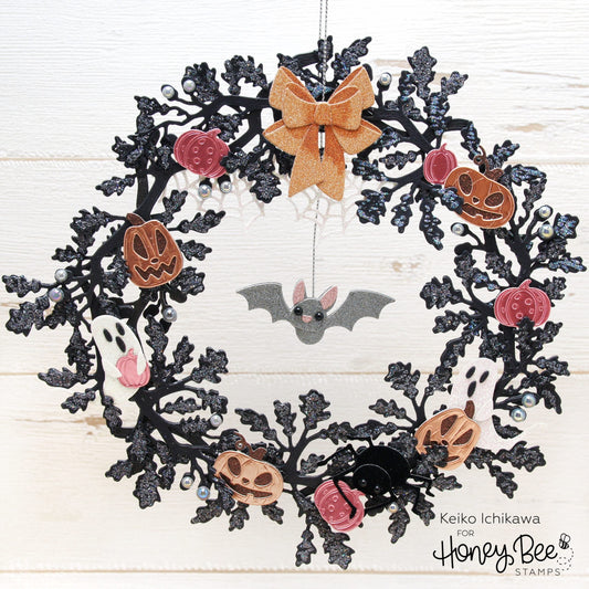 Halloween Wreath - Honey Bee Stamps