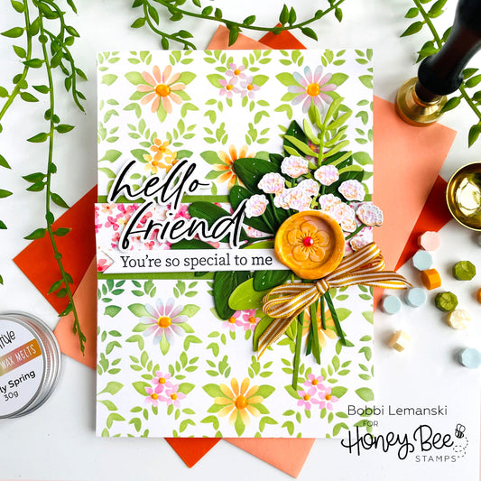 Hello Friend Card Sealed with Love - Honey Bee Stamps