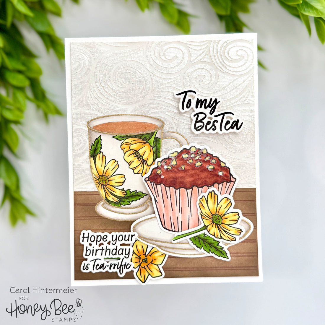 Hello Harvest Sneak Peak -- Hope Your Birthday Is Tea-rrific - Honey Bee Stamps
