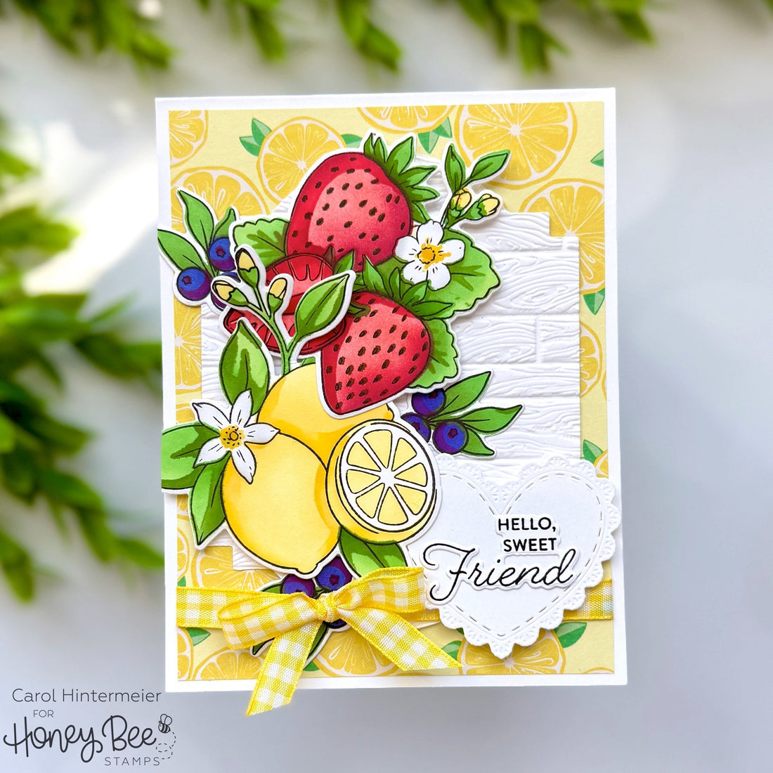 Hello, Sweet Friend -- Picked With Love Birthday Card - Honey Bee Stamps