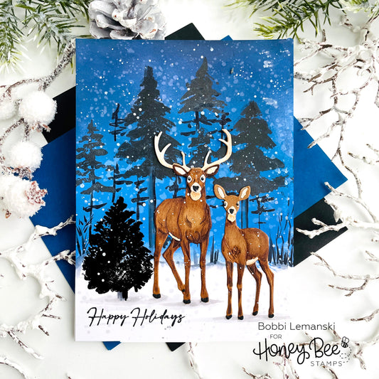 Holiday Wishes Inspiration Week: Deer - Honey Bee Stamps