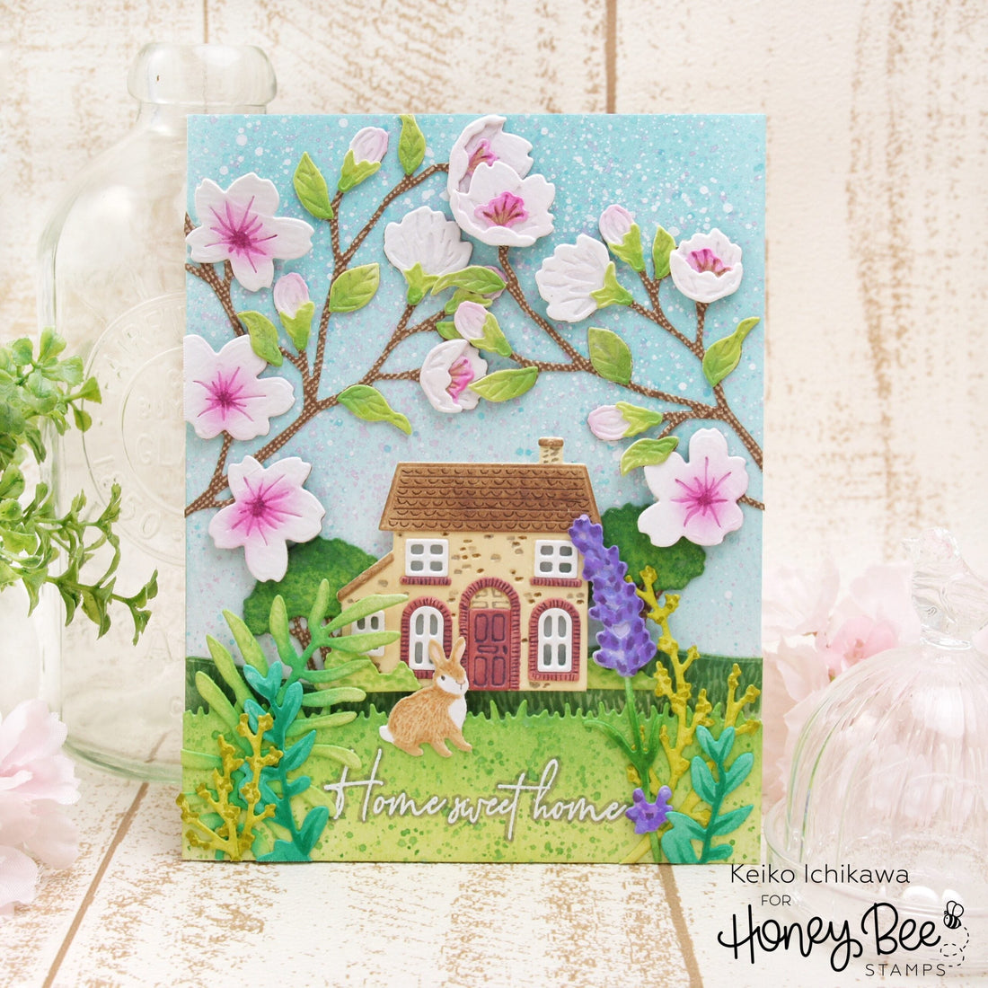 Home Sweet Home Scene Card - Honey Bee Stamps