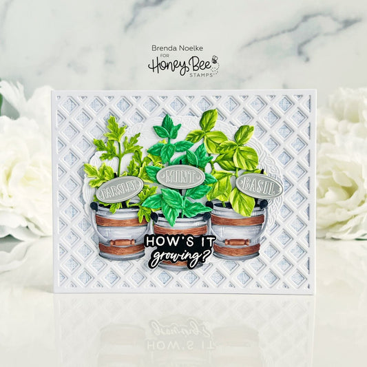 How's It Growing? - Lovely Layers: Herb Garden - Honey Bee Stamps