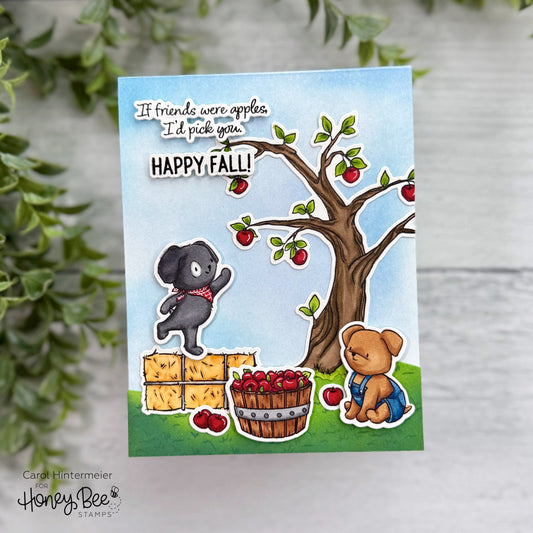 If Friends Were Apples, I'd Pick You - Honey Bee Stamps