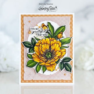 I'm So Grateful For You - Perfect Peonies - Honey Bee Stamps