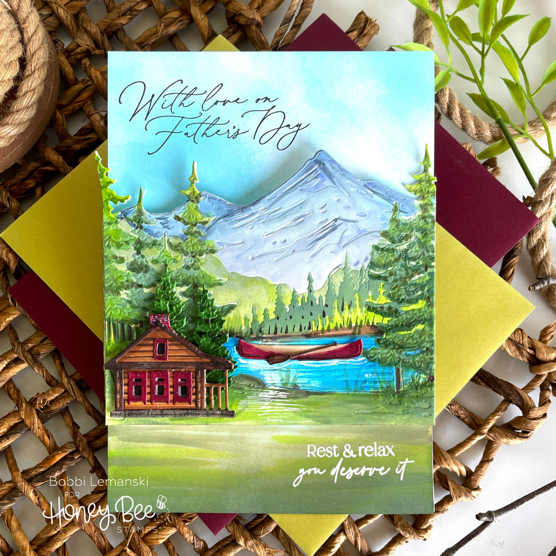 Lake Scene Builder for Father's Day - Honey Bee Stamps