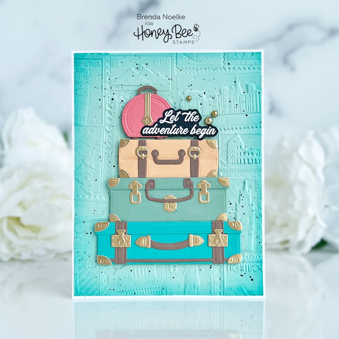 Let the Adventure Begin - Lovely Layers: Small Suitcases - Honey Bee Stamps