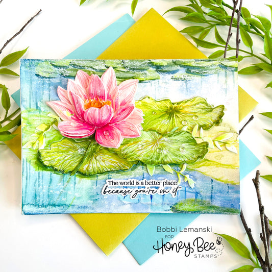 Lovely Layers: Water Lily Greeting - Honey Bee Stamps