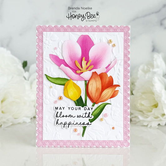 May Your Day Bloom with Happiness - Honey Bee Stamps