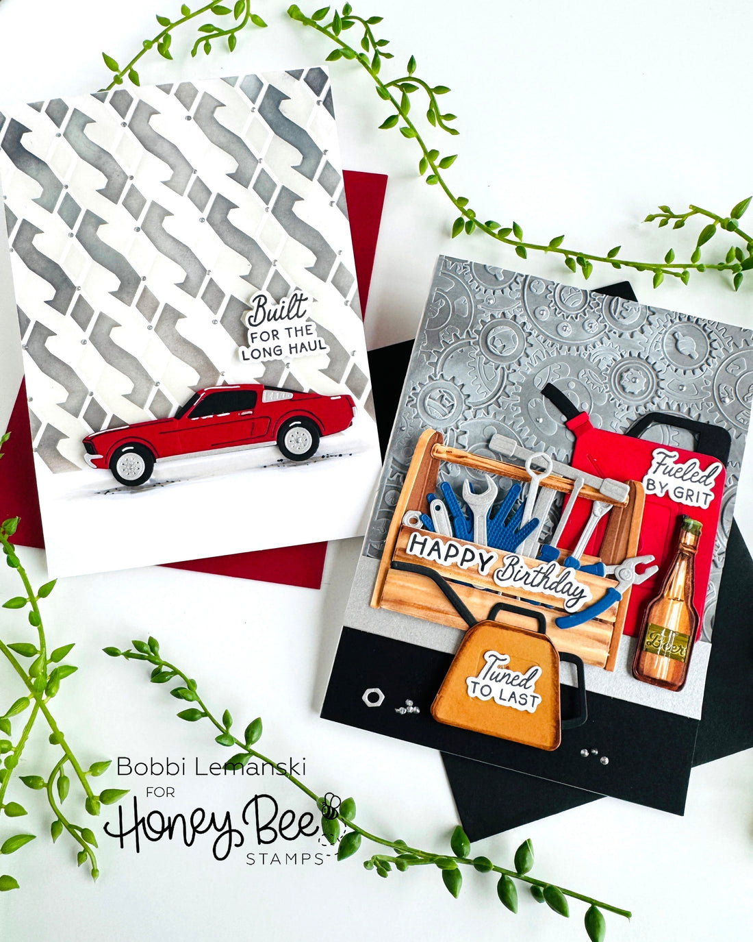 Mechanics and Muscle Cars for Men By Bobbi Lemanski - Honey Bee Stamps