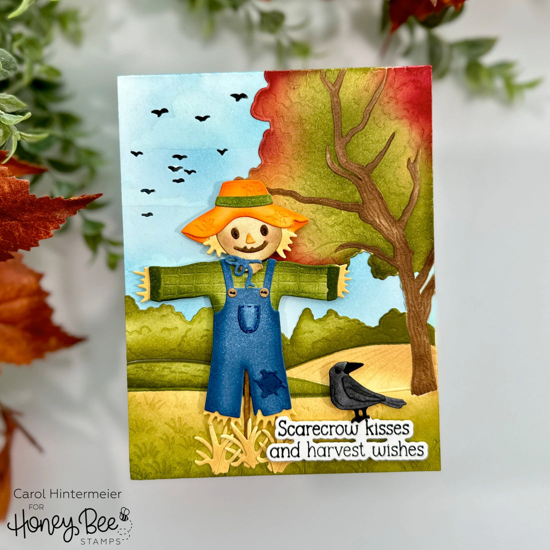 Scarecrow Kisses and Harvest Wishes - Honey Bee Stamps
