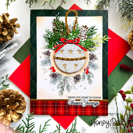 Season's Greetings from Our Home to Yours by Bobbi Lemanski - Honey Bee Stamps