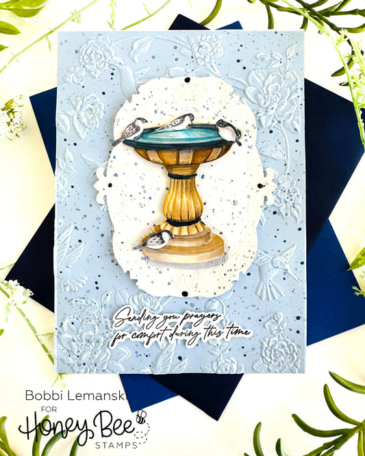 Sending A Bird-Singing Sympathy - Honey Bee Stamps