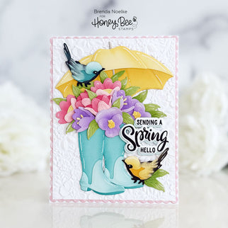 Sending A Spring Hello - Honey Bee Stamps