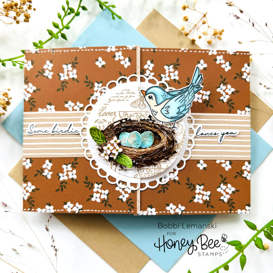 Spring-Inspired Bird's Nest Card - Honey Bee Stamps