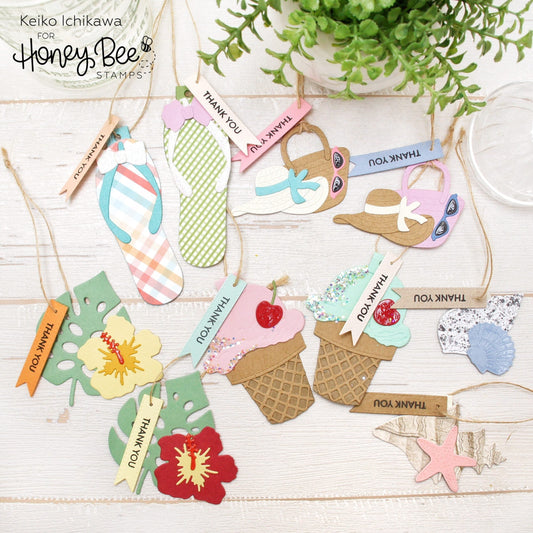 Summer Themed Gift Tags - Honey Bee Stamps