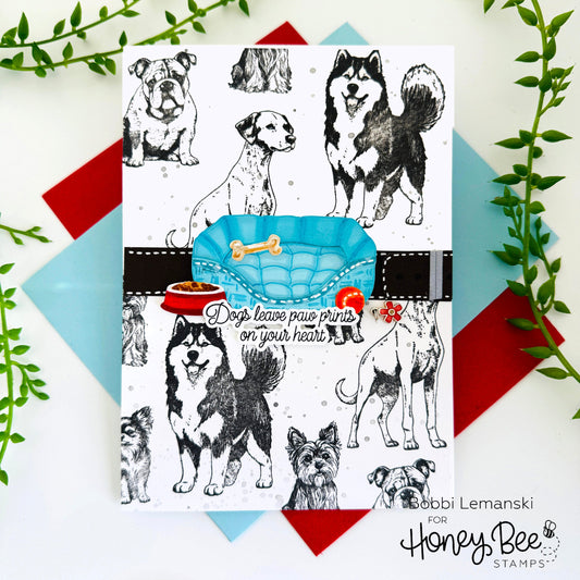 Tail Waggers Leave Paw Prints - Honey Bee Stamps