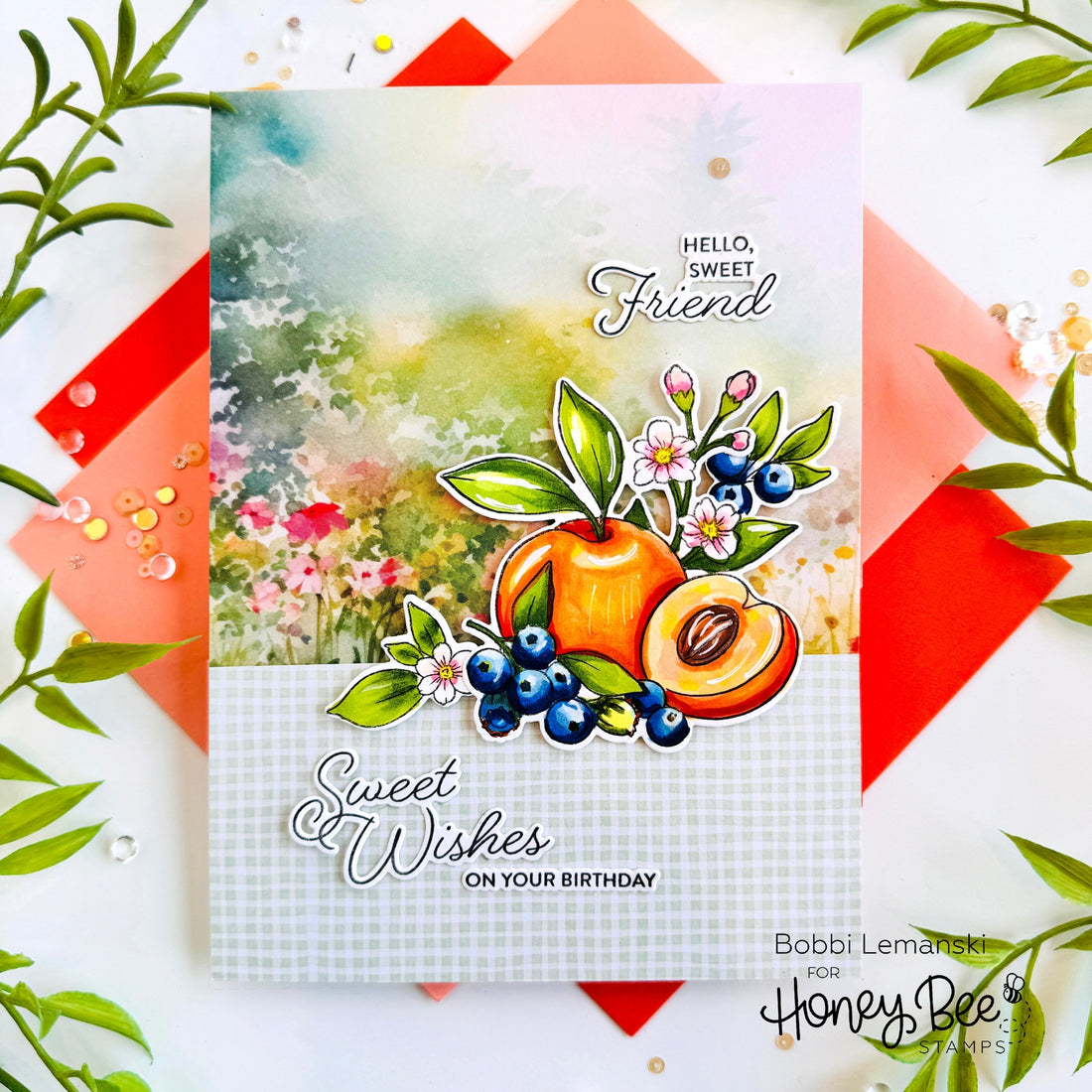The Sweet Simplicity of Summer Fruit by Bobbi Lemanski - Honey Bee Stamps