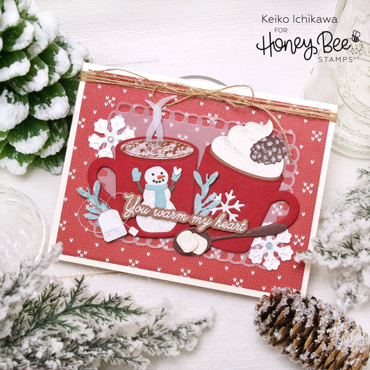 Winter Themed Coffee Card - Honey Bee Stamps