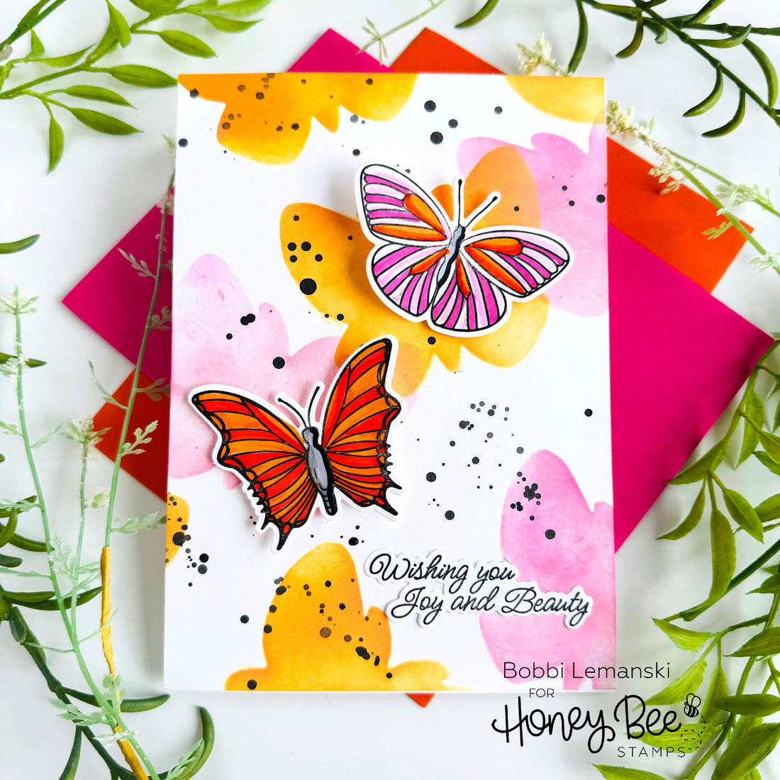 Wishes of Joy and Beauty - Honey Bee Stamps