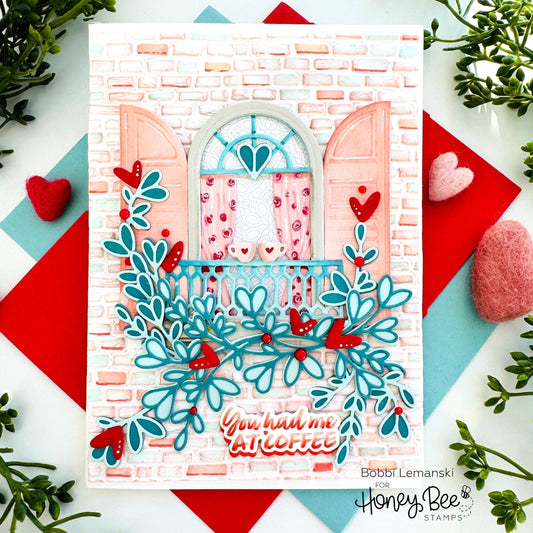 "You Had Me At Coffee" Card by Bobbi Lemanski - Honey Bee Stamps