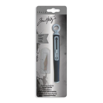 Tim Holtz Retractable Craft Knife with Cushion Grip, Includes 3 Blades