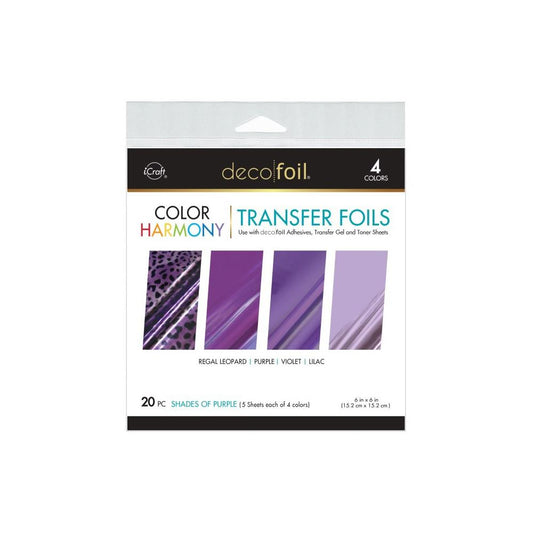 Deco Foil Color Of Harmony Transfer Foils - Shades Of Purple 20 pc