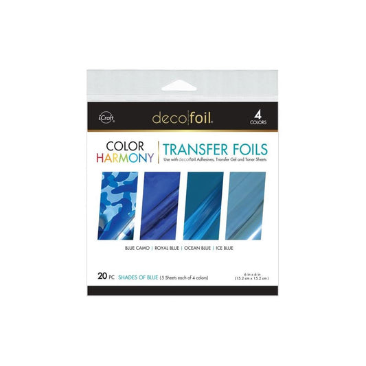 Deco Foil Color Of Harmony Transfer Foils - Shades Of Blue 20 pc