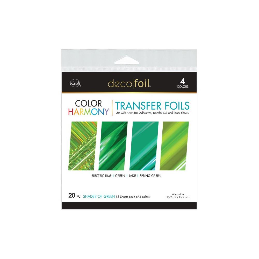 Deco Foil Color Of Harmony Transfer Foils - Shades Of Green 20 pc