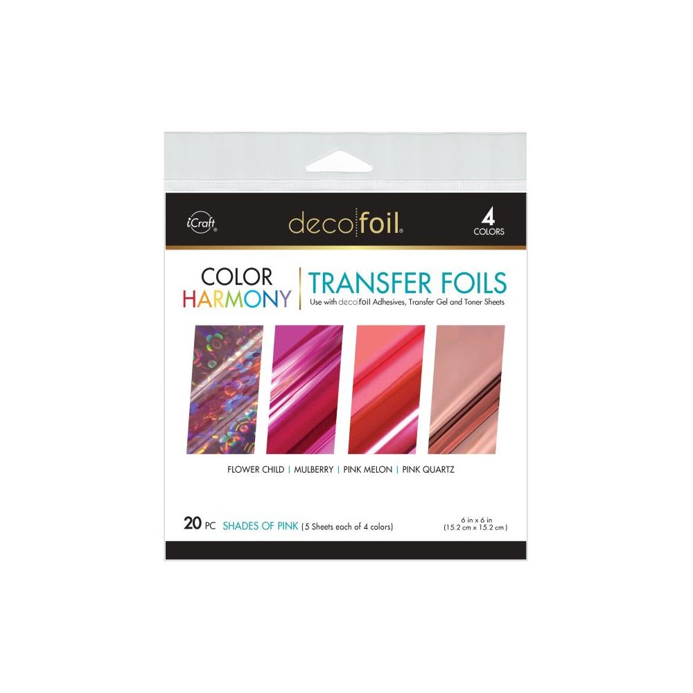 Deco Foil Color Of Harmony Transfer Foils - Shades Of Pink 20 pc