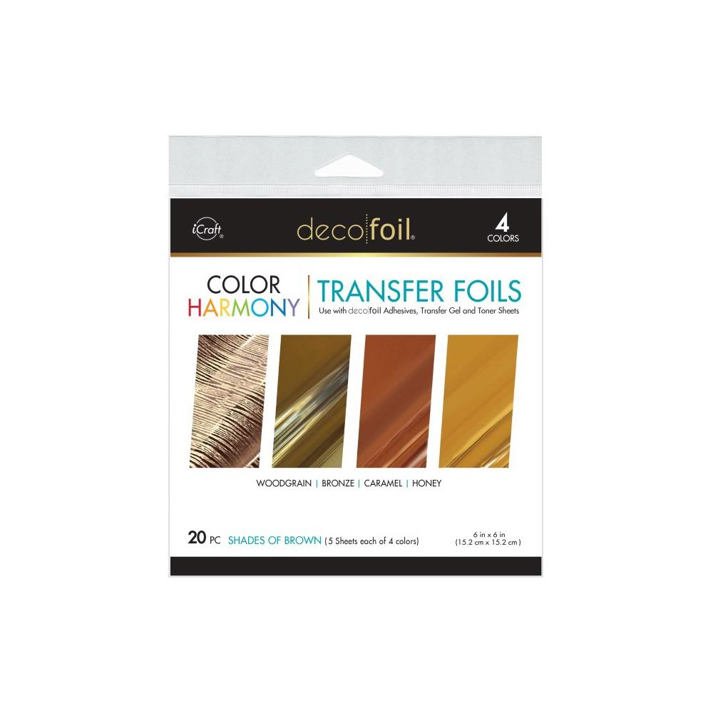 Deco Foil Color Of Harmony Transfer Foils - Shades Of Brown 20 pc