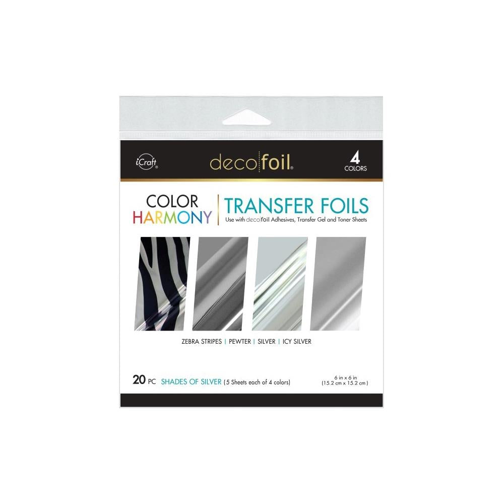 Deco Foil Color Of Harmony Transfer Foils - Shades Of Silver 20 pc