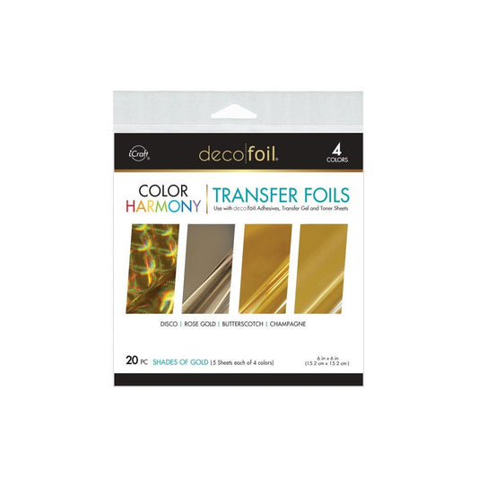 Deco Foil Color Of Harmony Transfer Foils - Shades Of Gold 20 pc