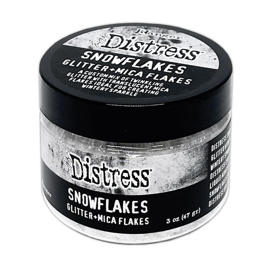 NEW! Tim Holtz Distress Glitter and Mica Flakes - Snowflakes
