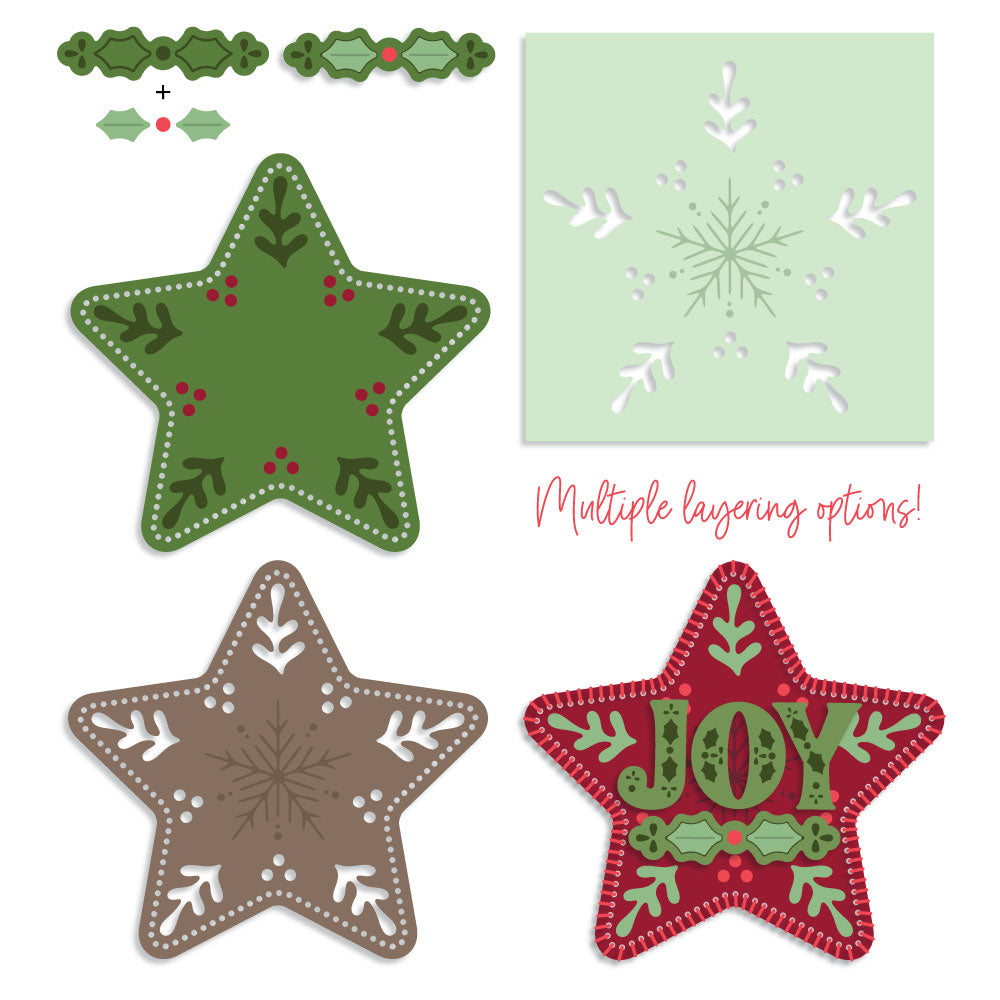 In Stitches: Joyful Star die by Honey Bee Stamps, detail 3