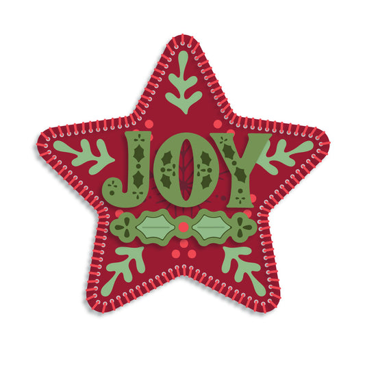 In Stitches: Joyful Star die by Honey Bee Stamps