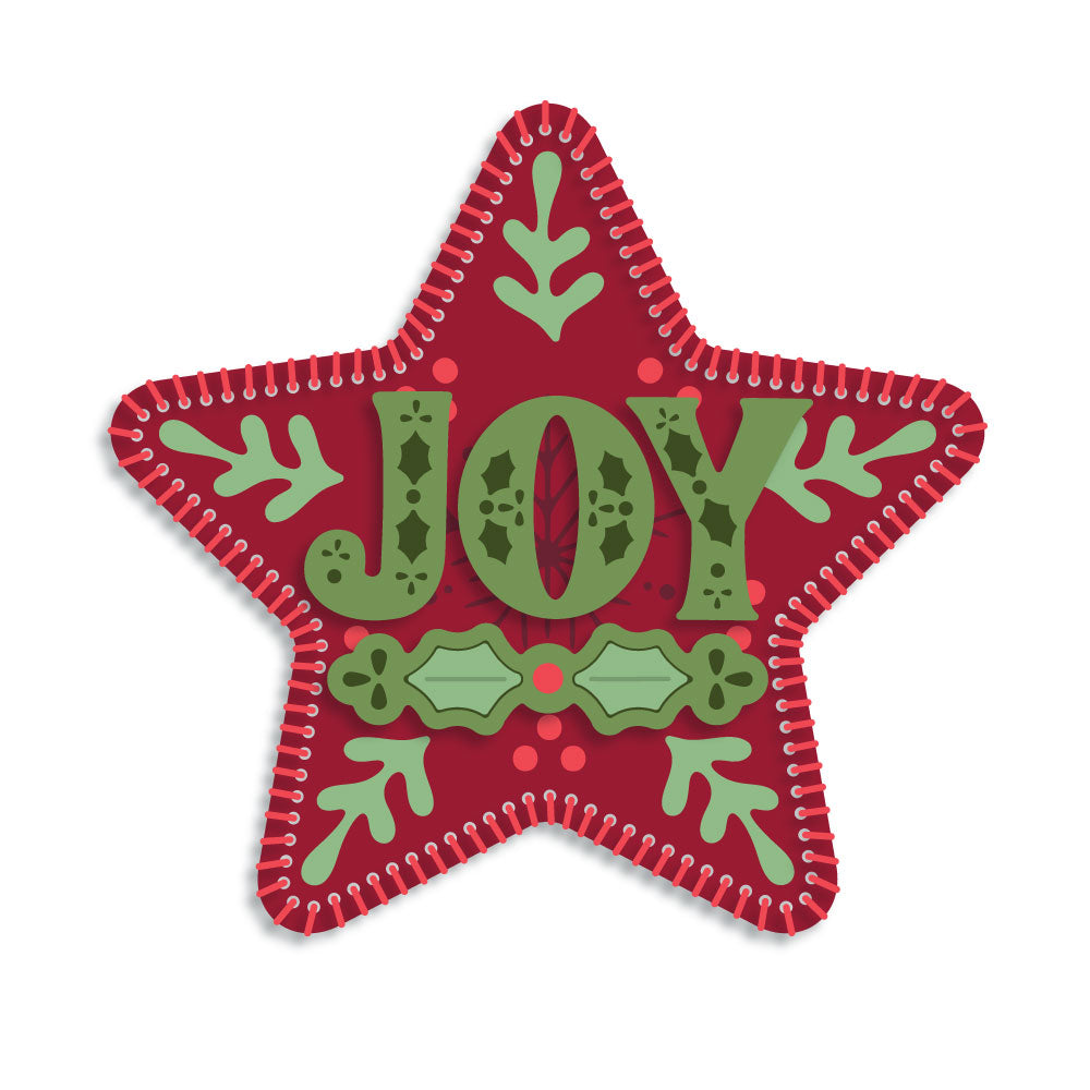 In Stitches: Joyful Star die by Honey Bee Stamps