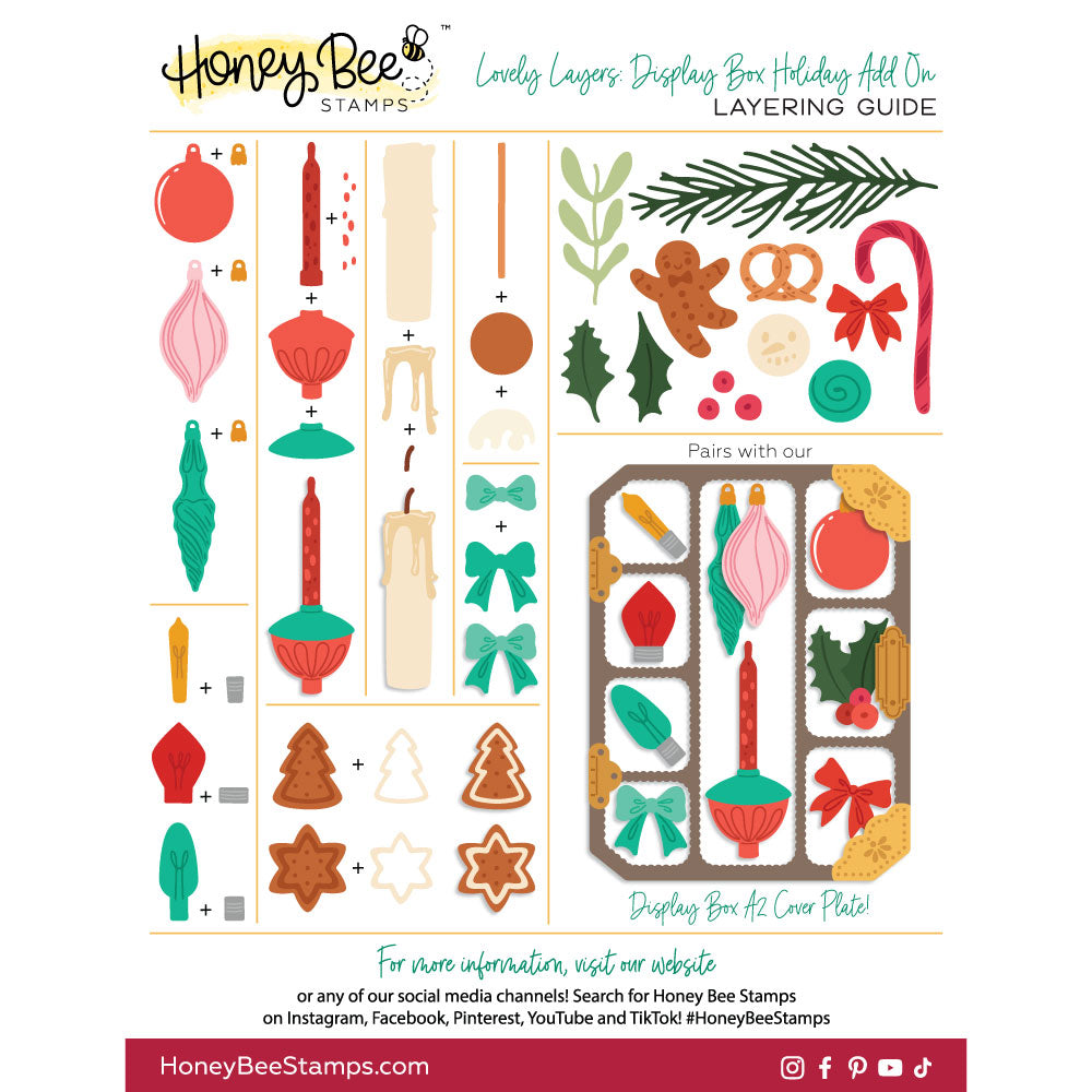 Display Box Holiday Add-On die by Honey Bee Stamps, detail 4