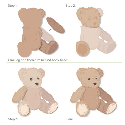Lovely Layers: Teddy Bear die by Honey Bee Stamps, detail 3